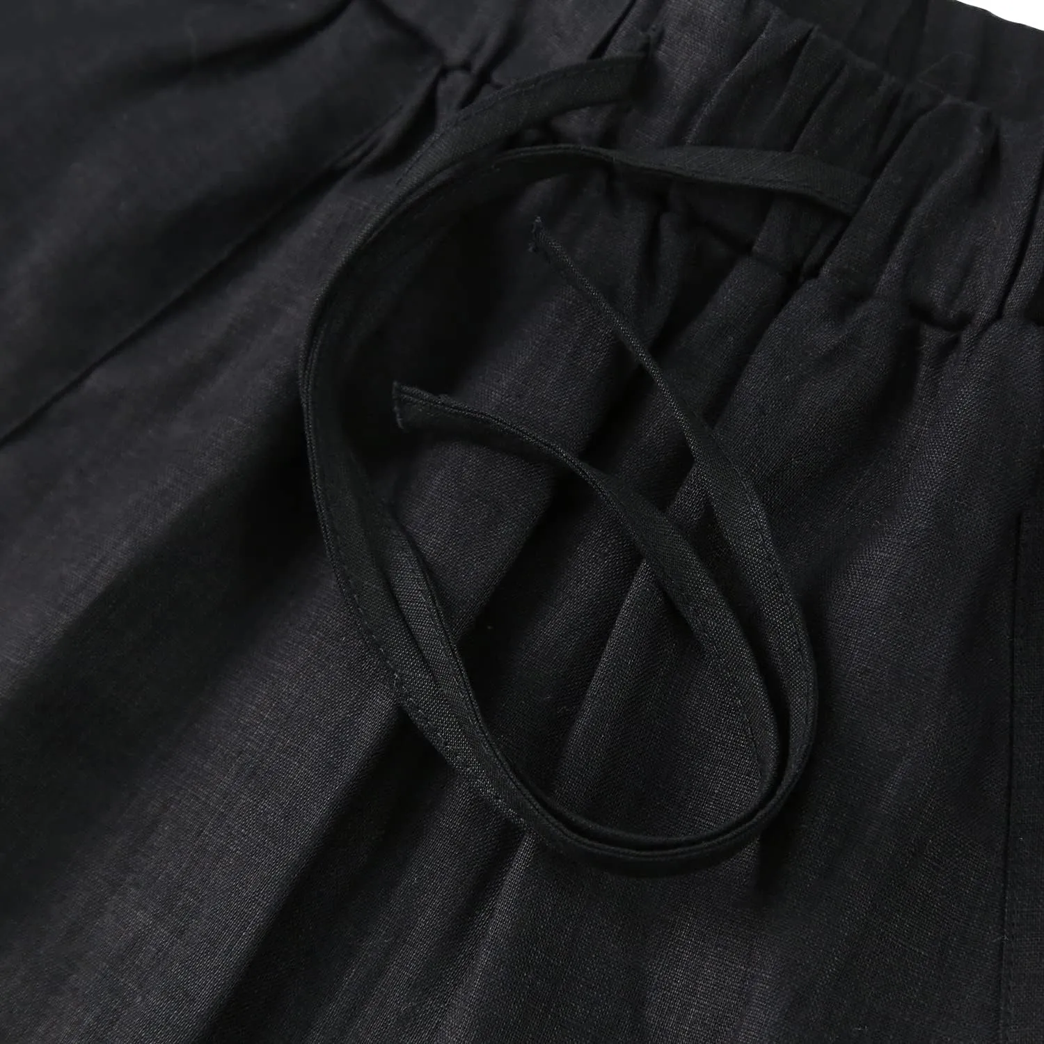 Amazhiyu Womens Linen High Waist Pencil Pants with Pockets Drawstring Trousers