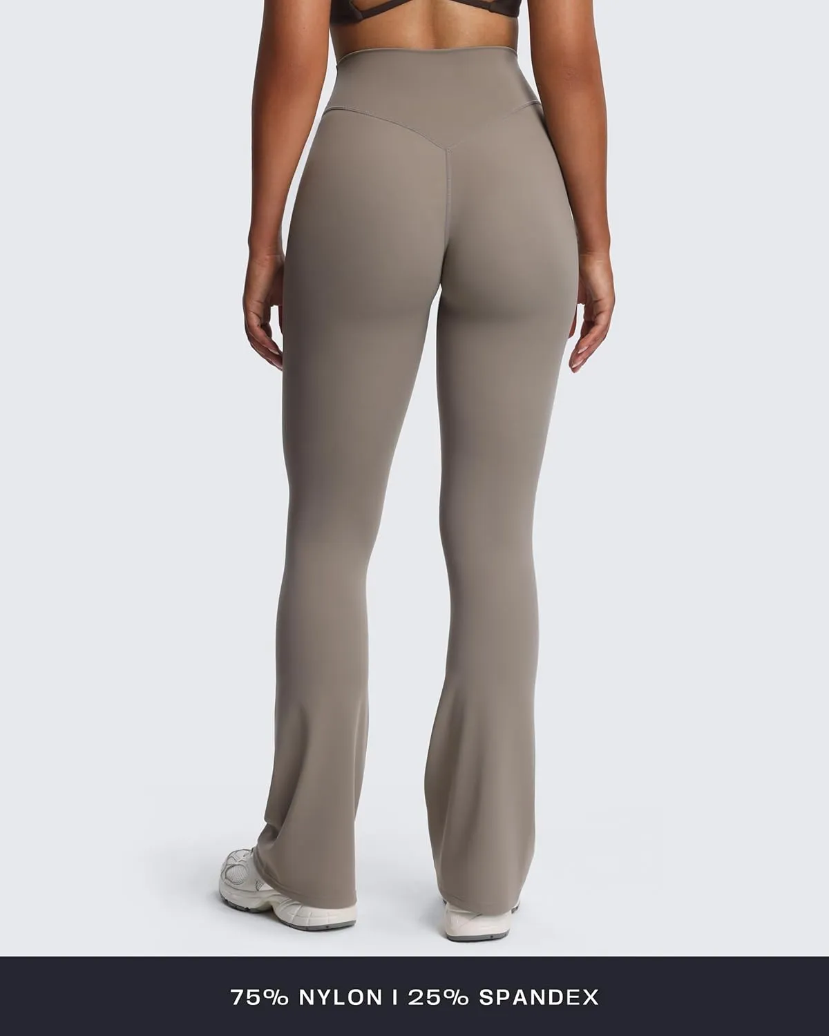 Aoxjox Workout Breeze Flares Leggings for Women High Waisted Tummy Control Buttery Soft Wide Leg Yoga Pants 32"