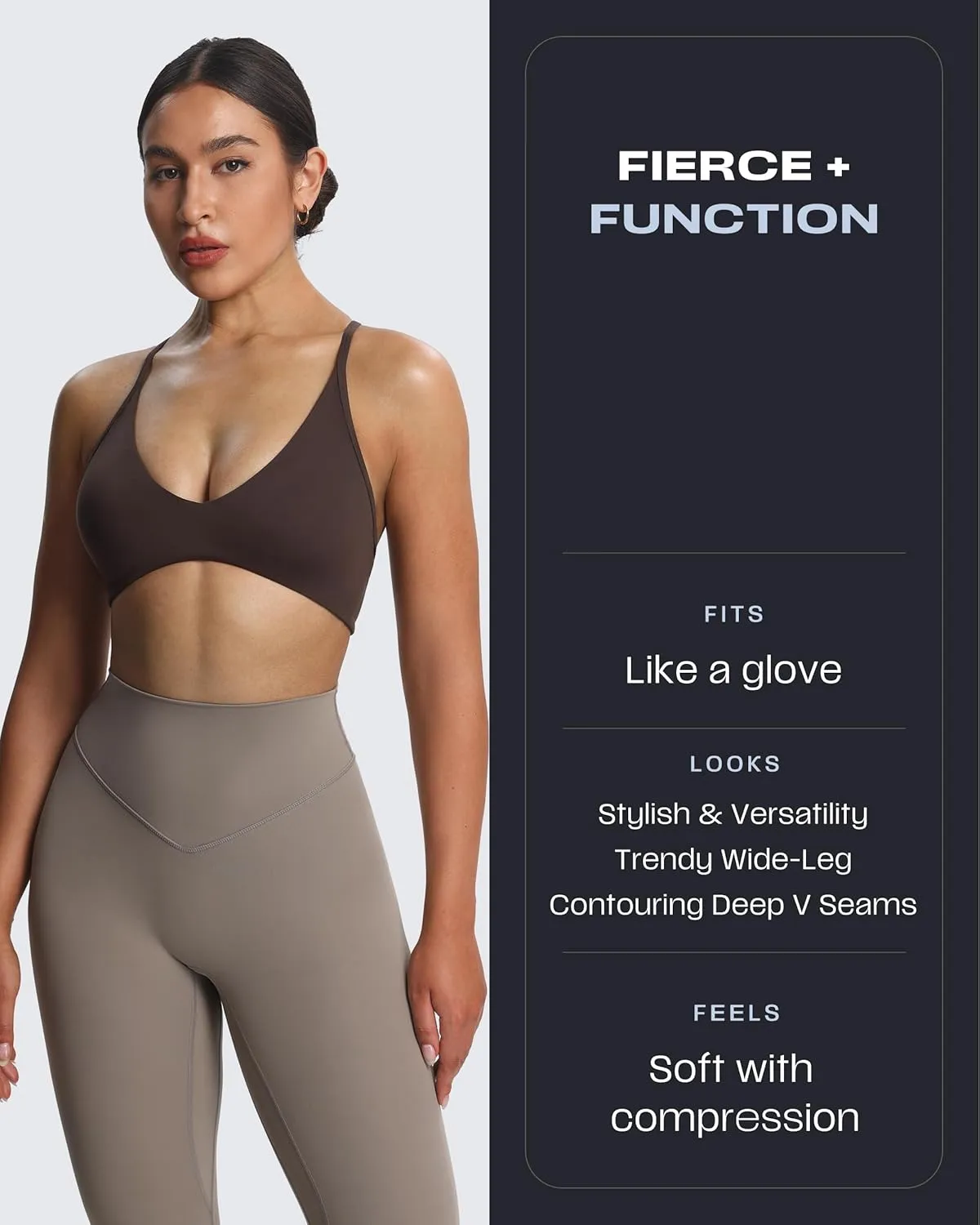 Aoxjox Workout Breeze Flares Leggings for Women High Waisted Tummy Control Buttery Soft Wide Leg Yoga Pants 32"