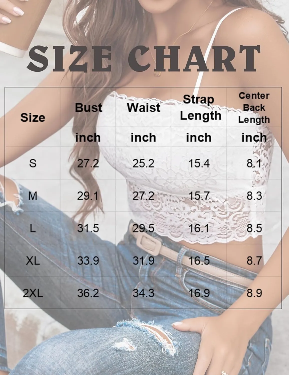 Avidlove Bralettes for Women Lace Spaghetti Strap Tank Top Tube Slim Basic Camisole