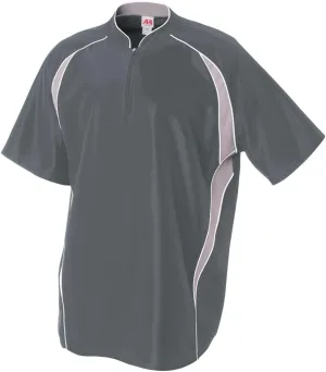Baseball/Softball 1/4 Zip 2-Color Warm-Up Jacket Windbreaker (6 Colors, 10 Youth/Adult Sizes)