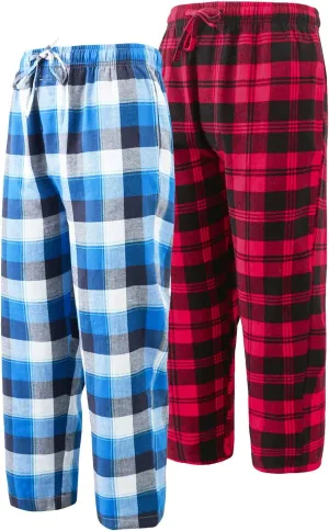 Big Boys Young Cotton Plaid Lounge Pants Sleepwear Bottoms 8 10 12 14 16