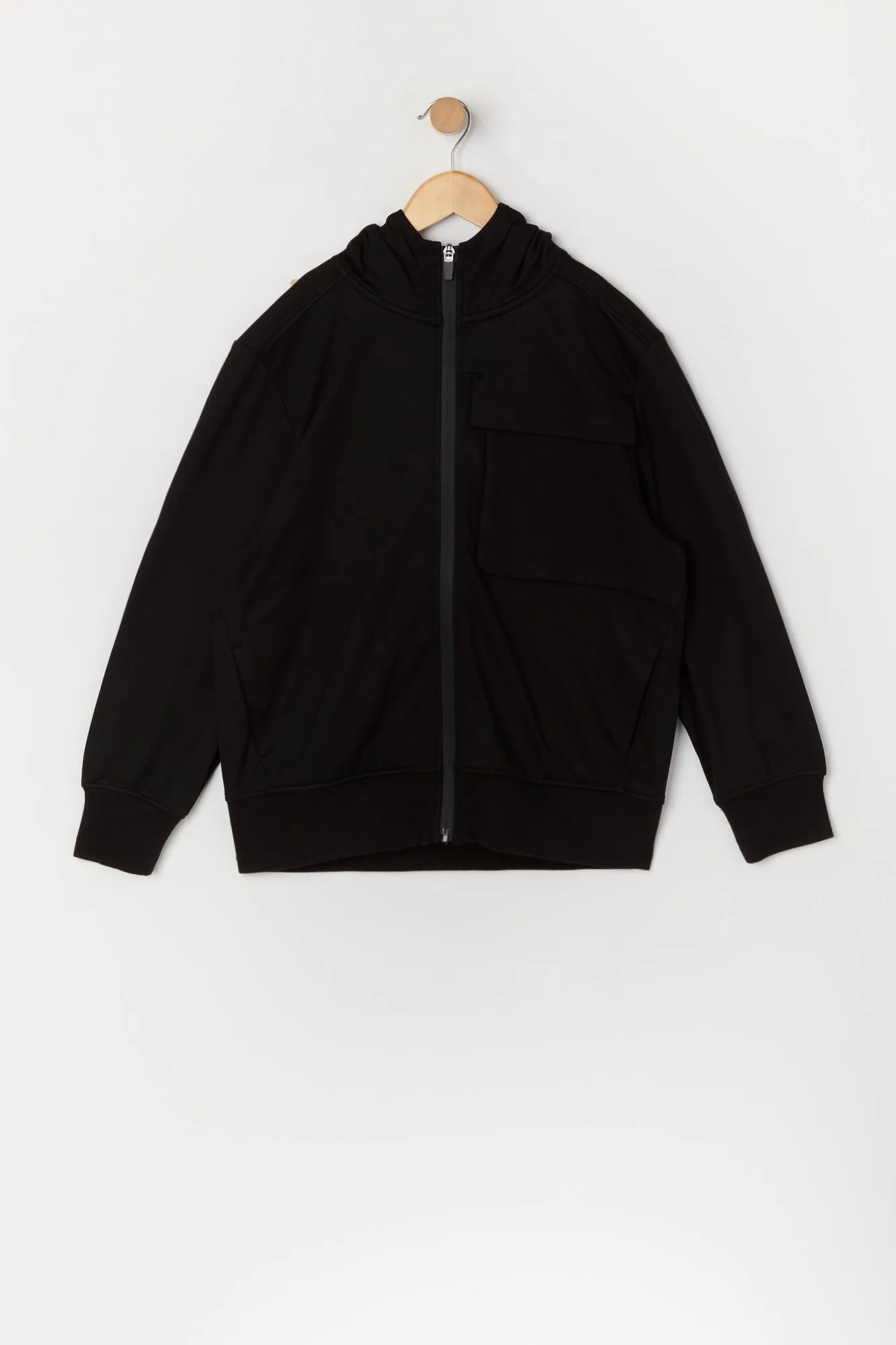 Boys Active Cargo Zip-Up Hoodie