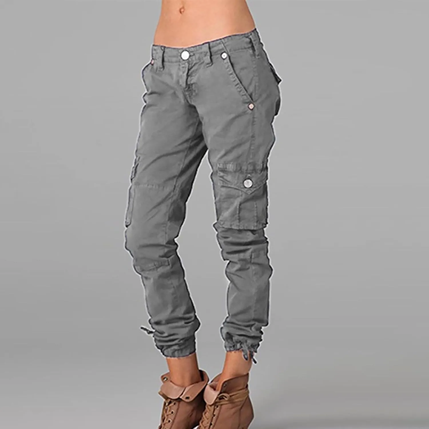 Cargo Pants Women Drawstring Drawstring Split Leg Casual Pants Y2K High Waist Pants Black Pants for Women Wide