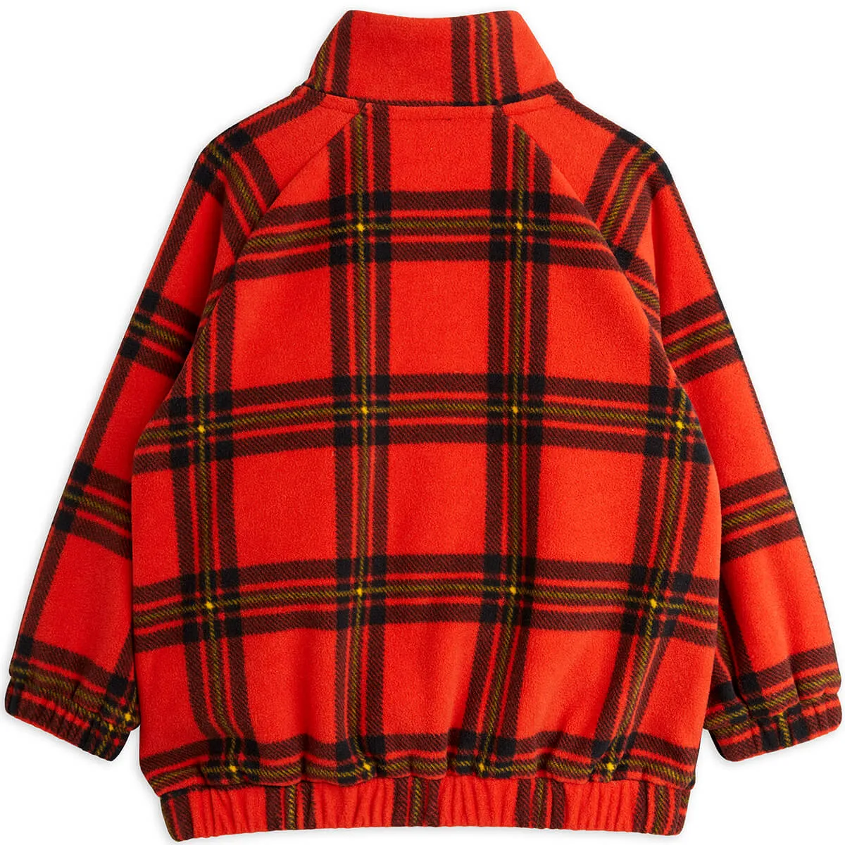 Check Fleece Jacket in Red by Mini Rodini