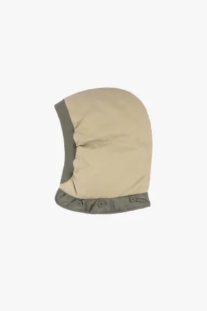 Down Close Fit Hood - Sand / Burnt Orange