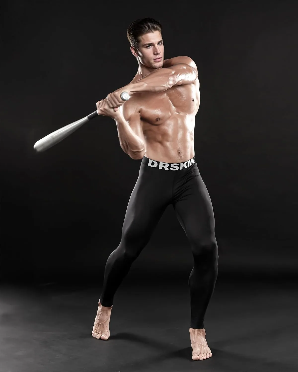 DRSKIN 3 or 2 Pack Men's Thermal Compression Pants Tights Fleece Lined Base Layers Underwear Sports Athletic Workout Winter