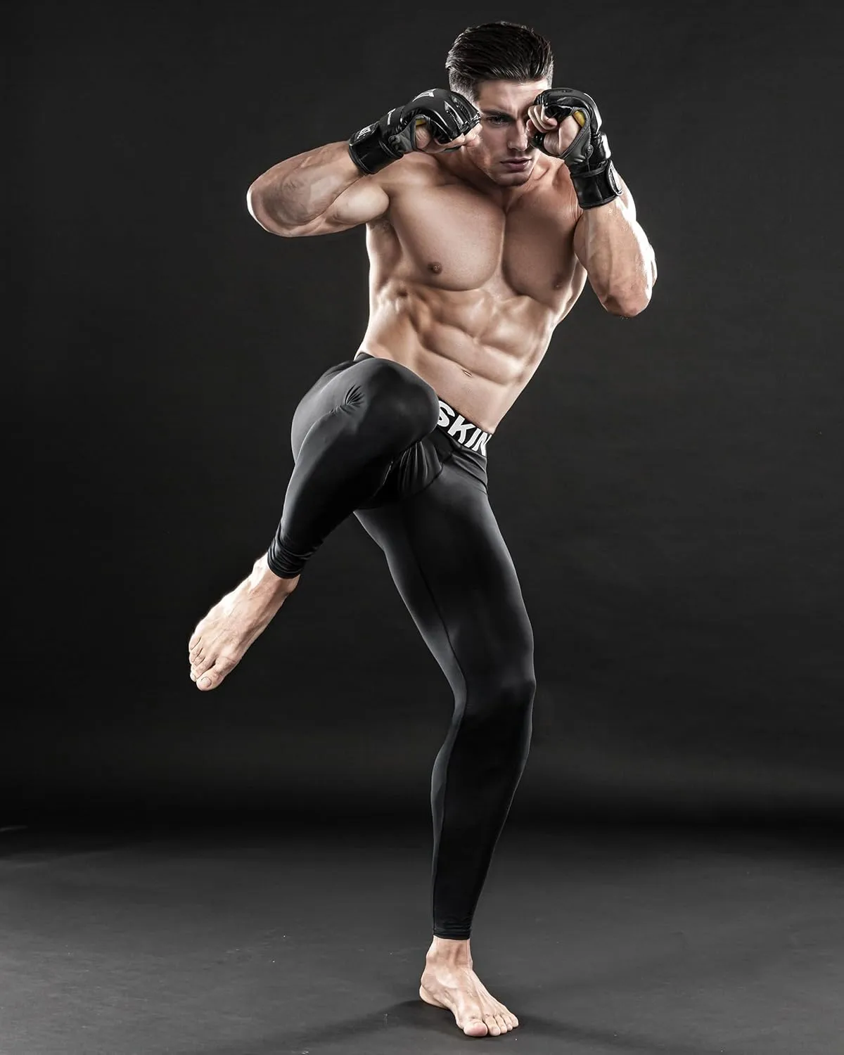 DRSKIN 3 or 2 Pack Men's Thermal Compression Pants Tights Fleece Lined Base Layers Underwear Sports Athletic Workout Winter