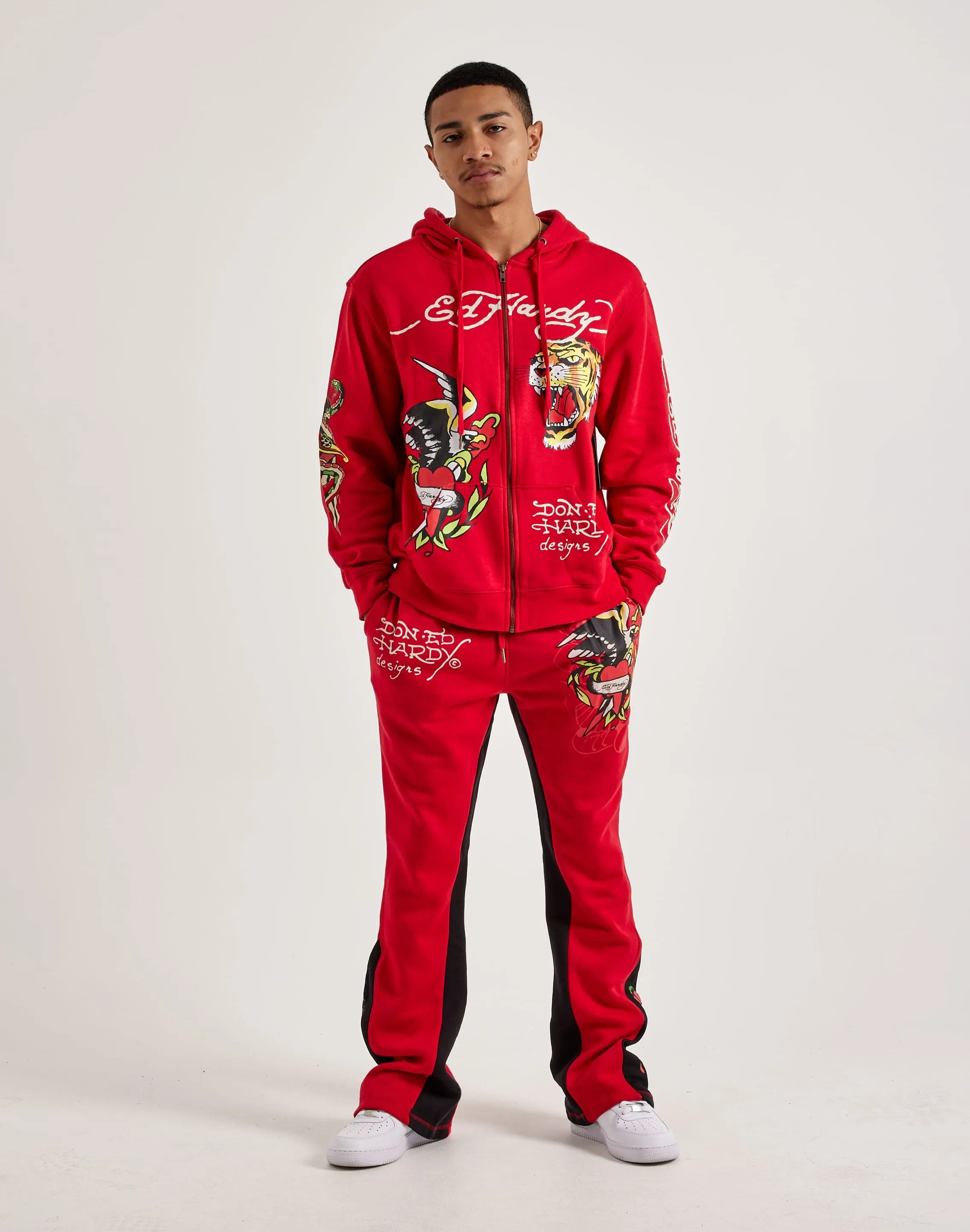 Ed Hardy Eagle Tiger Full-Zip Hoodie
