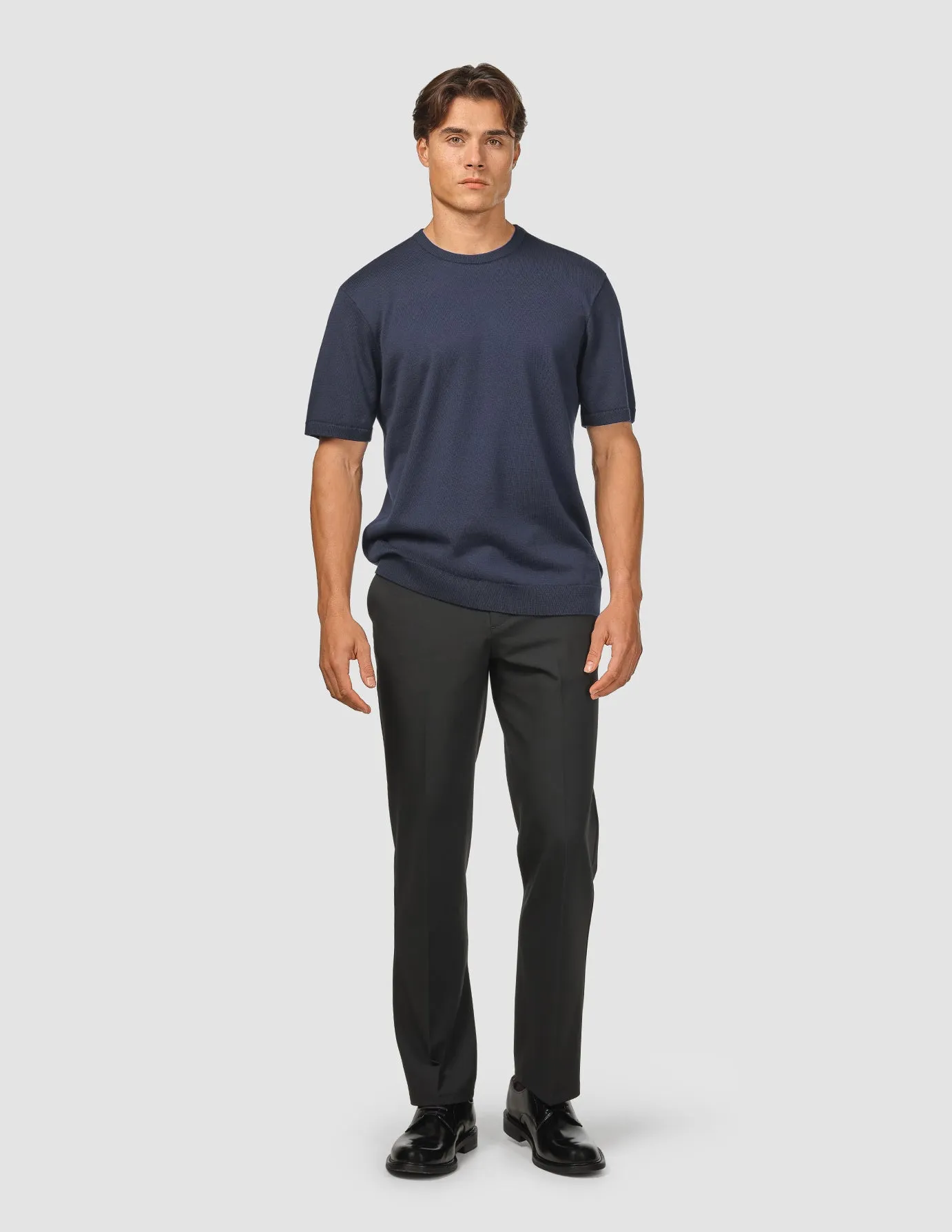 Everyday Knit Box Fit T-shirt Navy
