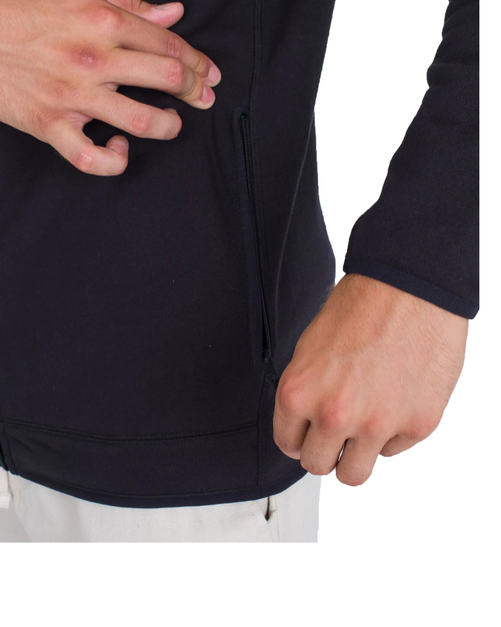Explore Zip Hoodie in Black
