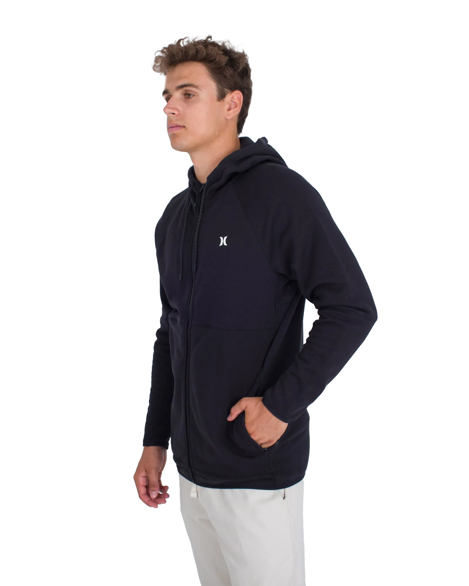 Explore Zip Hoodie in Black