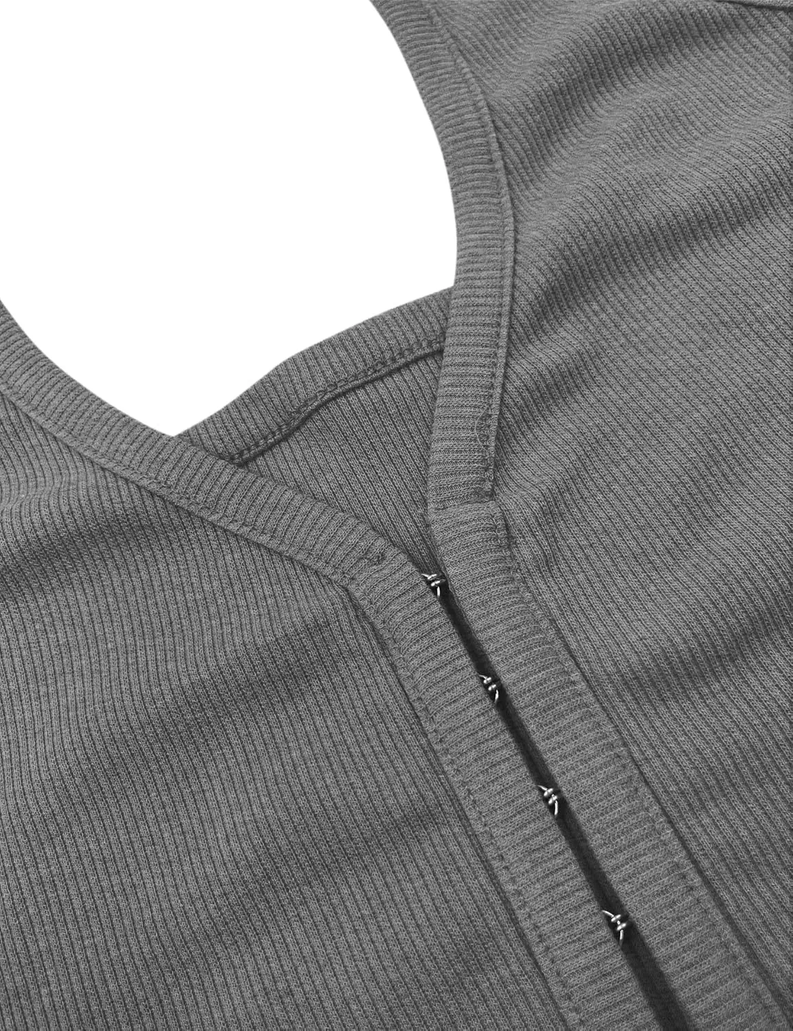 Fallorchid Womens Sleeveless Tank Tops Sexy Y2k Halter V Neck Ribbed Kint Crop Top