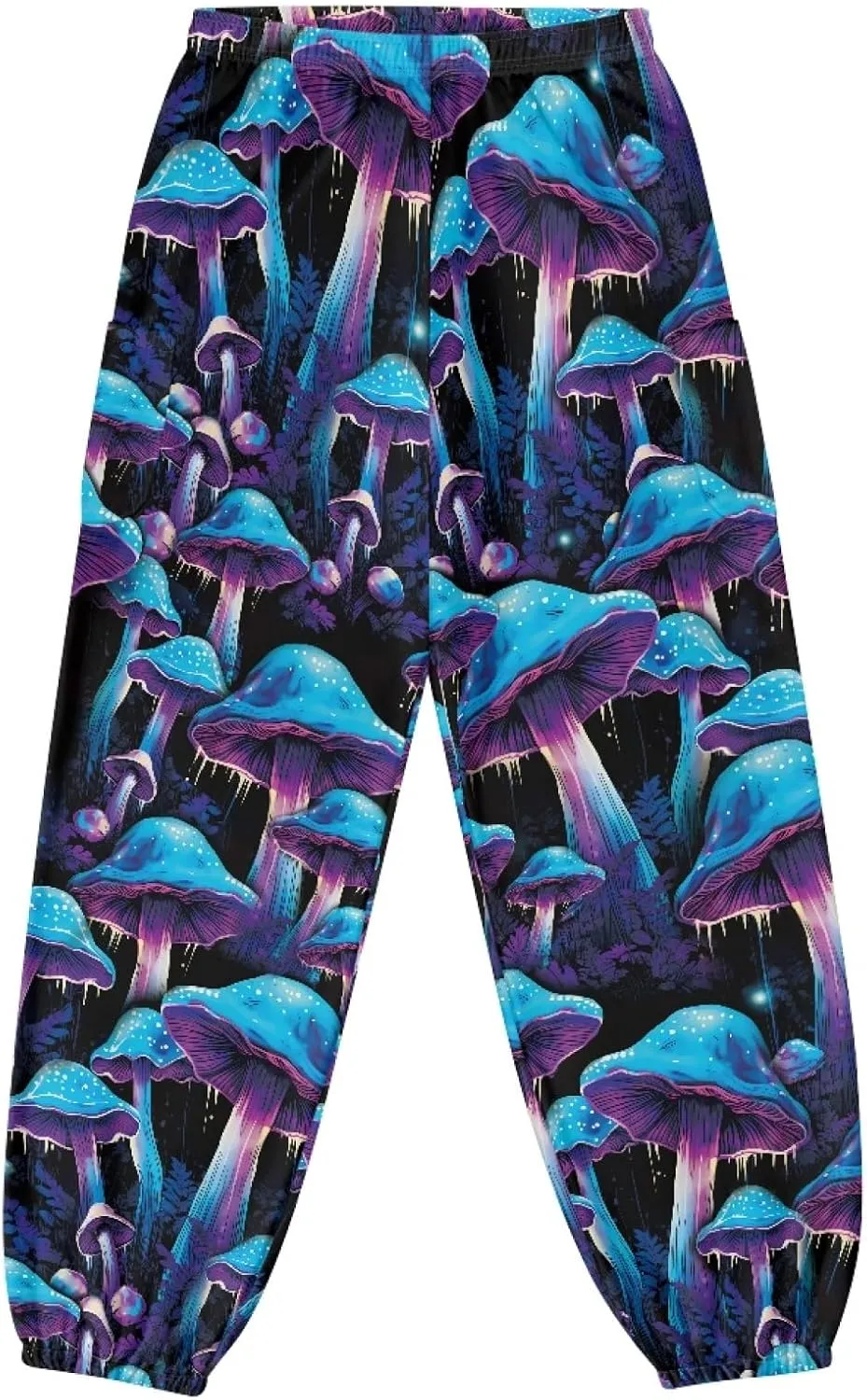 Forchrinse Red Galaxy Nebula Harem Pants for Women High Wiasted Flowy Yoga Jogger Loose Comfy Palazzo Pants Plus Size