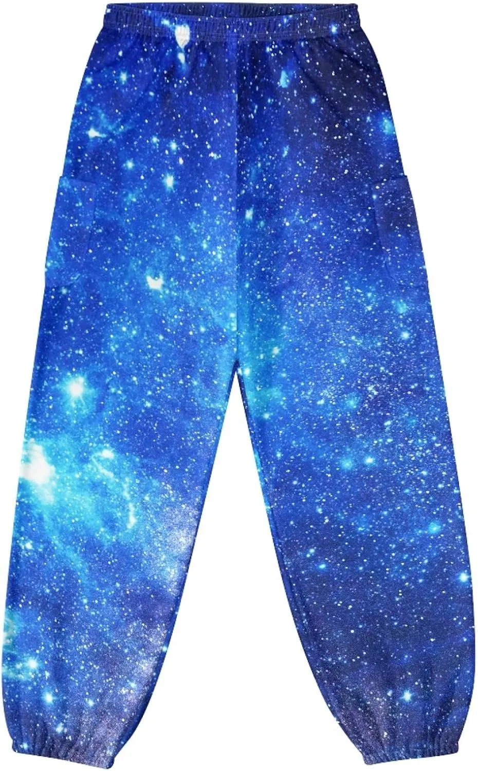 Forchrinse Red Galaxy Nebula Harem Pants for Women High Wiasted Flowy Yoga Jogger Loose Comfy Palazzo Pants Plus Size