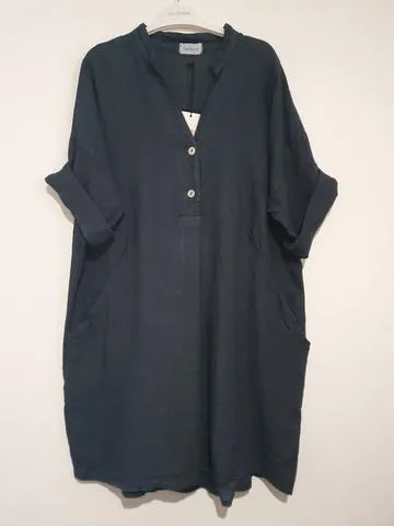 Frederic-Florence oversized loose linen shirt /dress