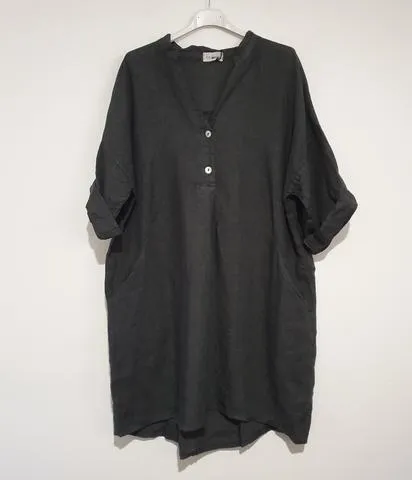 Frederic-Florence oversized loose linen shirt /dress