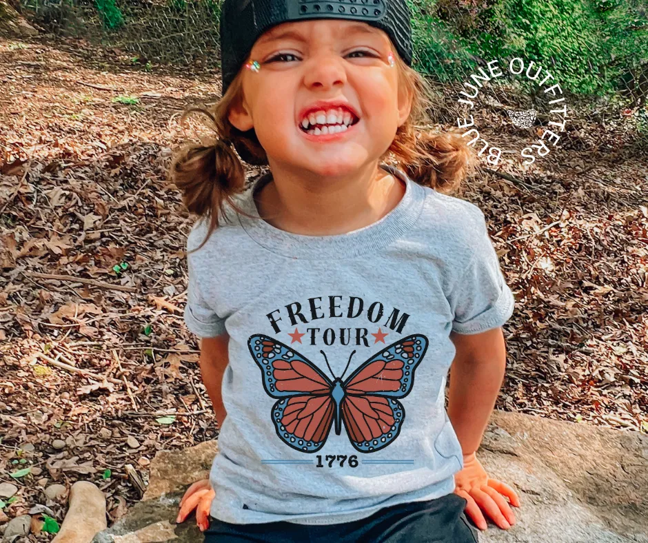 Freedom Tour Butterfly | Toddler Fourth of July Tee