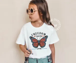 Freedom Tour Butterfly | Toddler Fourth of July Tee