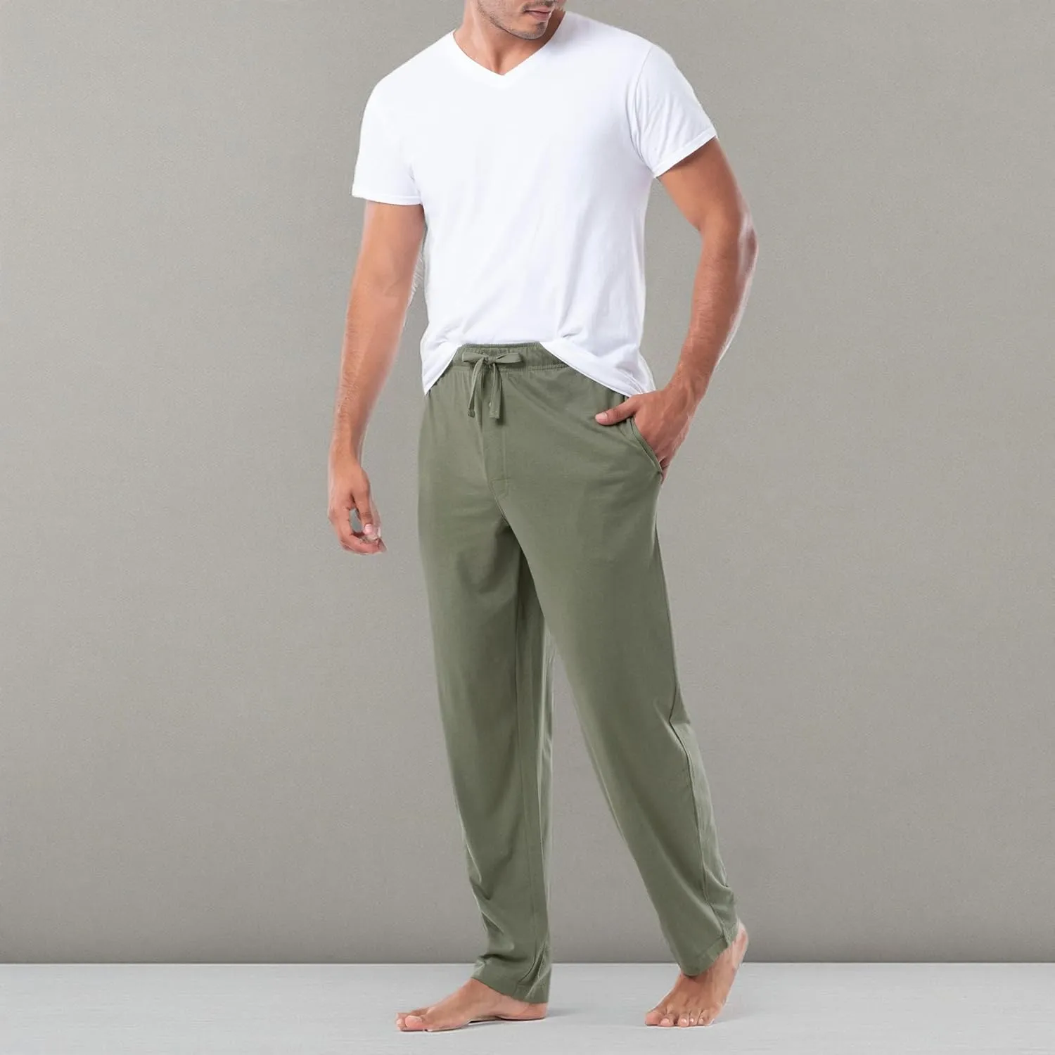 Fruit of the Loom Men's Extended Sizes Jersey Knit Sleep Pajama Lounge Pant (1 & 2 Packs)