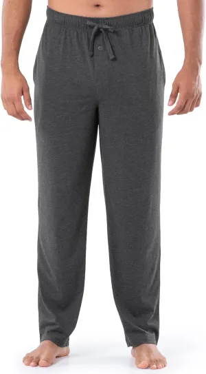 Fruit of the Loom Men's Extended Sizes Jersey Knit Sleep Pajama Lounge Pant (1 & 2 Packs)