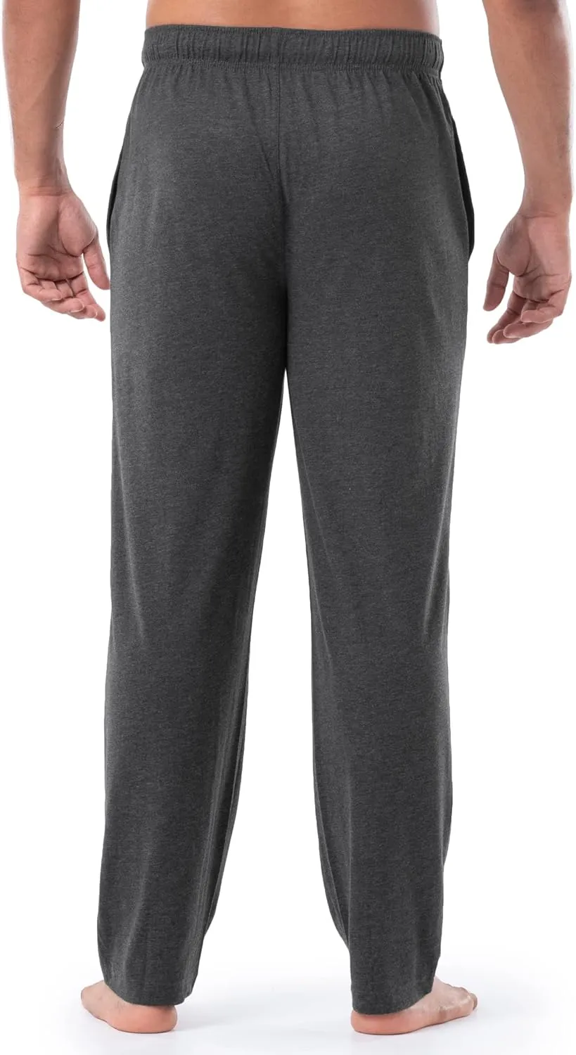 Fruit of the Loom Men's Extended Sizes Jersey Knit Sleep Pajama Lounge Pant (1 & 2 Packs)