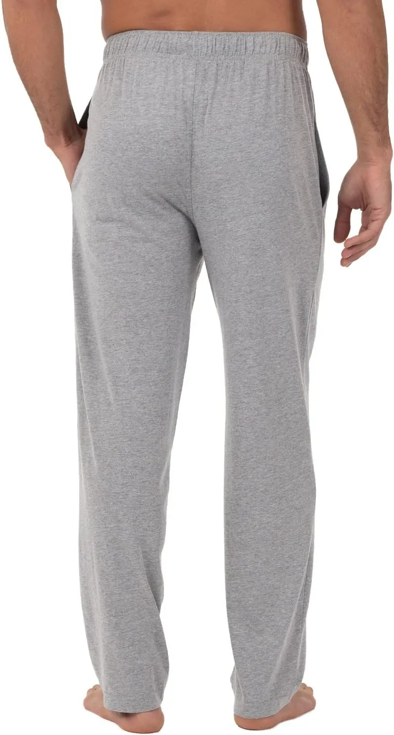 Fruit of the Loom Men's Extended Sizes Jersey Knit Sleep Pajama Lounge Pant (1 & 2 Packs)
