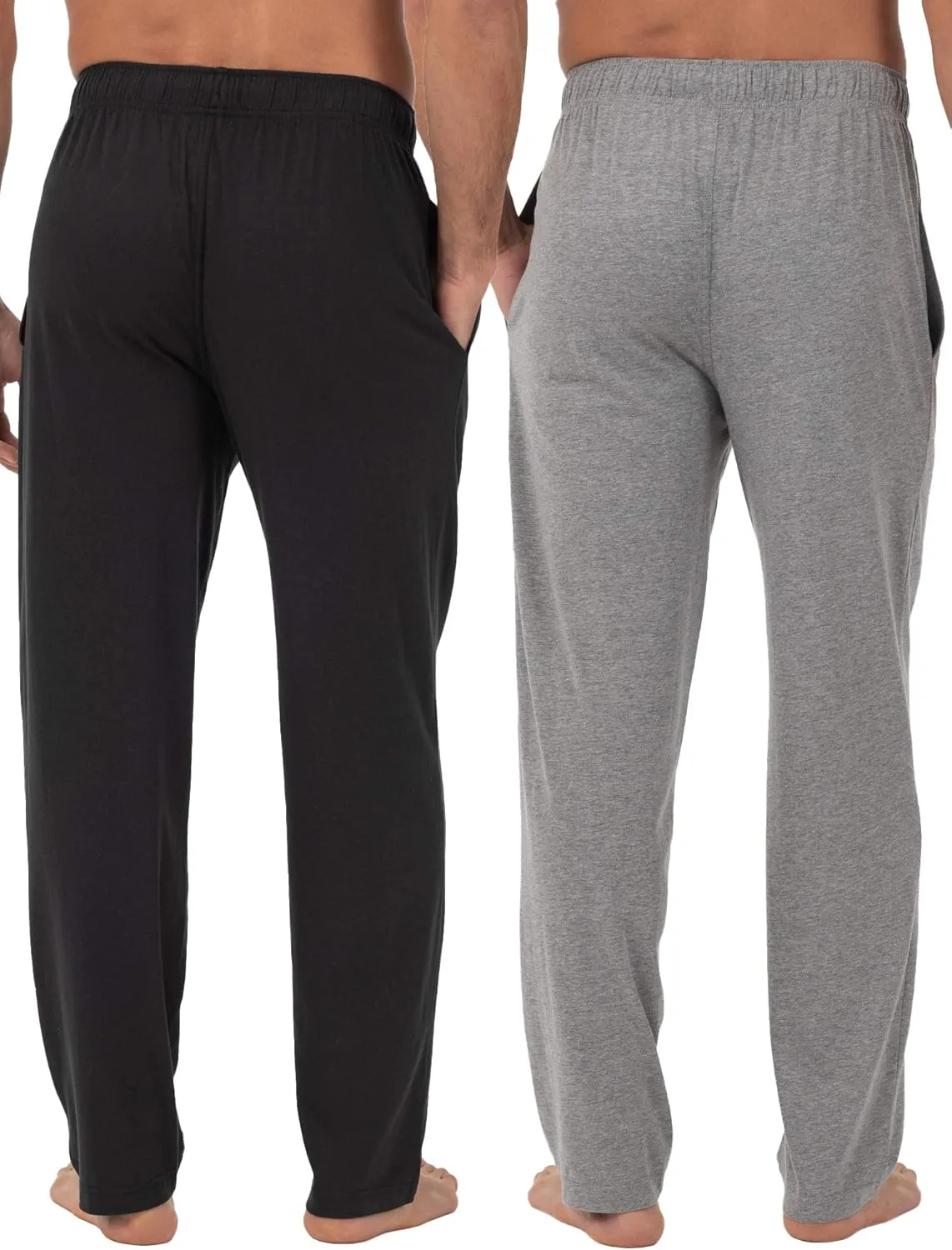 Fruit of the Loom Men's Extended Sizes Jersey Knit Sleep Pajama Lounge Pant (1 & 2 Packs)