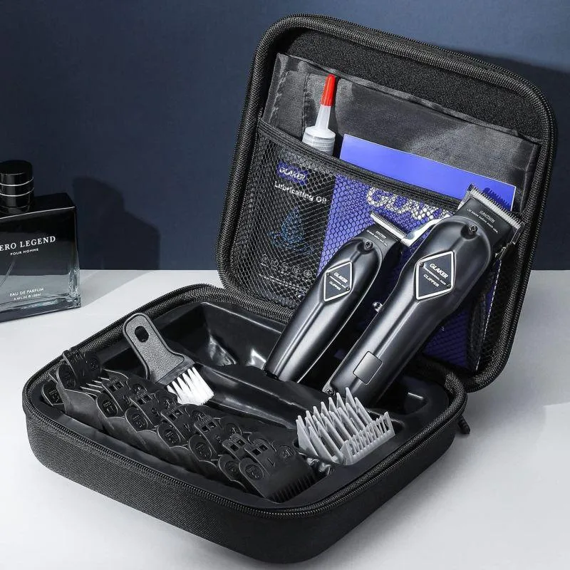 Glaker Professional Wireless Hair Clipper Kit - Black - K11S I3F