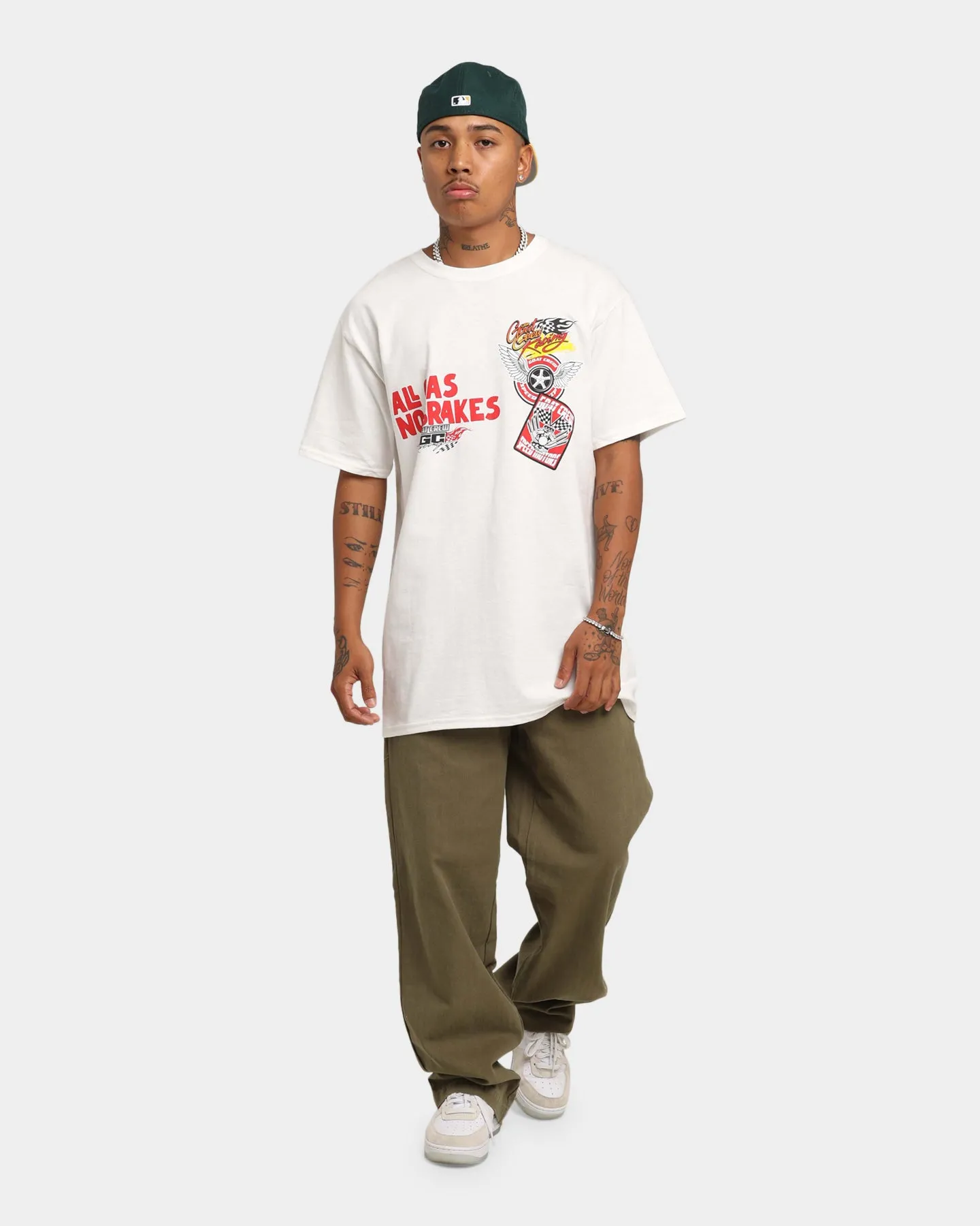 Goat Crew All Gas T-Shirt White