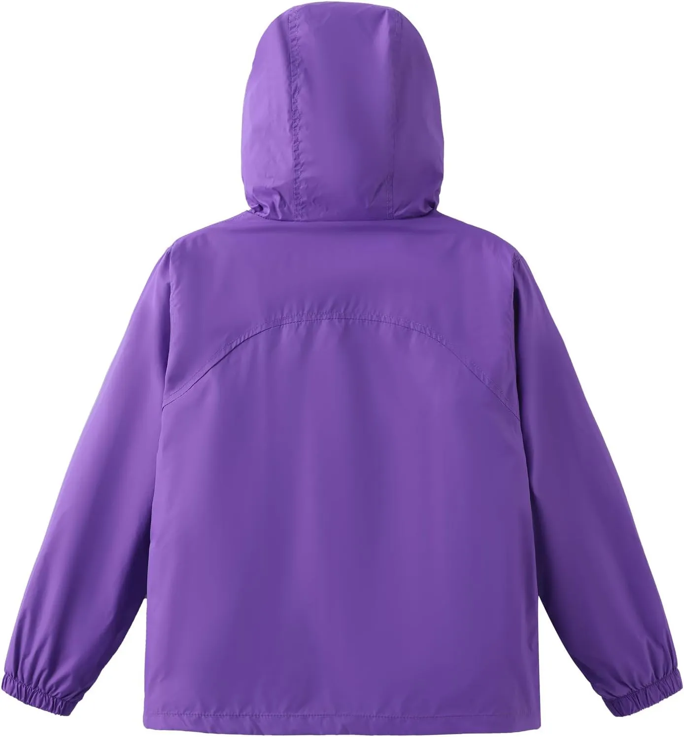 GRANDWISH Boys Girls Waterproof Rain Jacket, Lightweight Active Hooded Raincoat Kids 6-14
