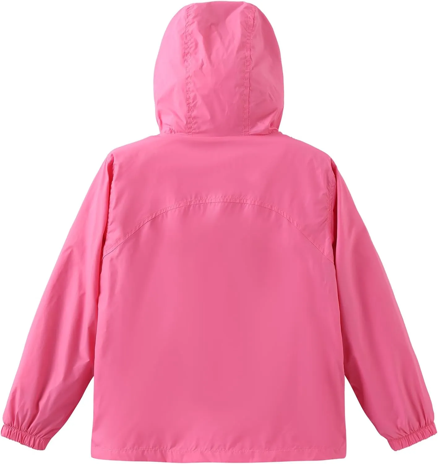 GRANDWISH Boys Girls Waterproof Rain Jacket, Lightweight Active Hooded Raincoat Kids 6-14