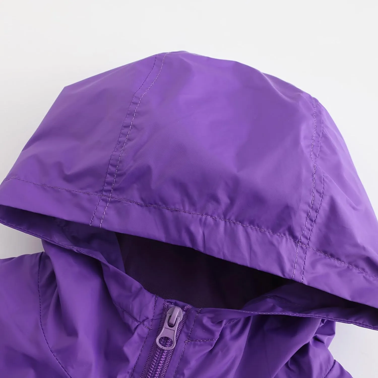 GRANDWISH Boys Girls Waterproof Rain Jacket, Lightweight Active Hooded Raincoat Kids 6-14