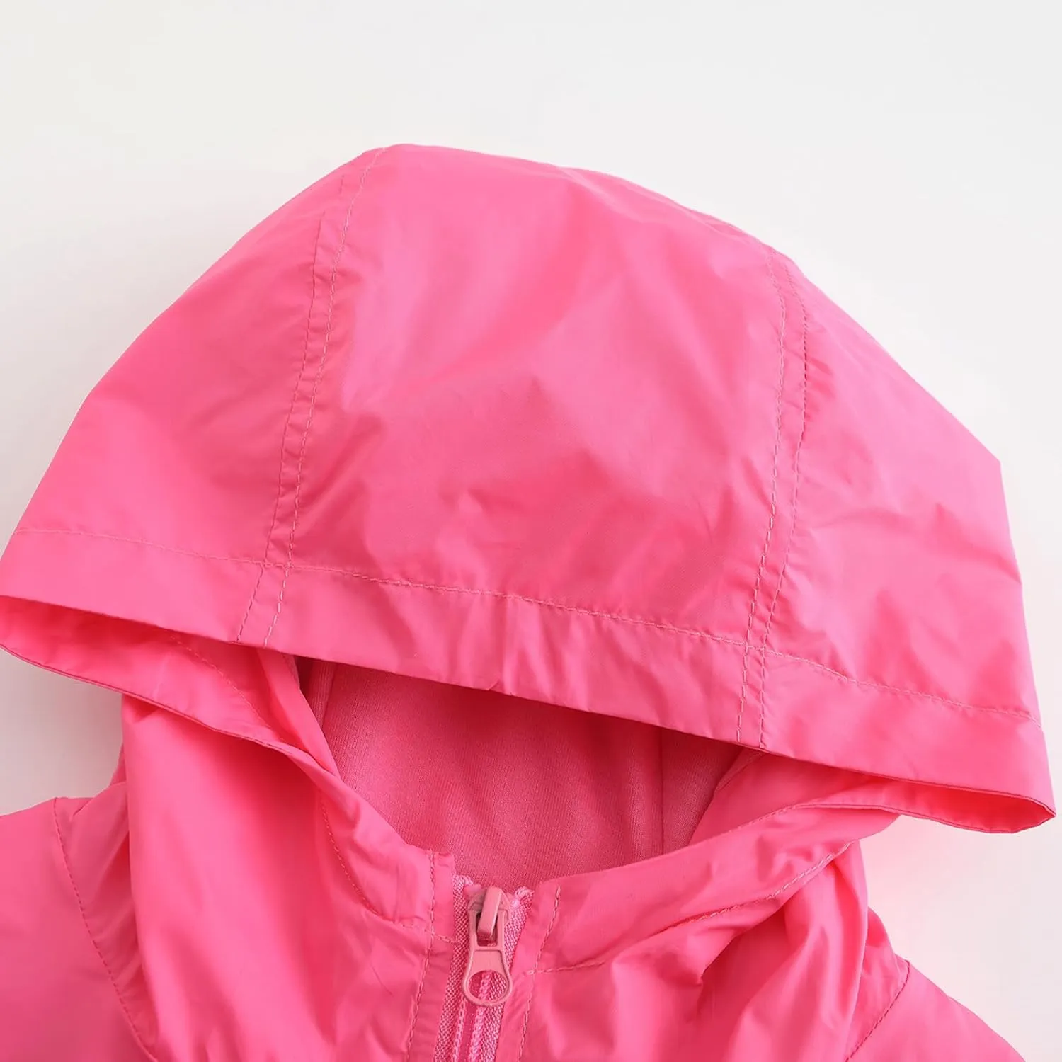 GRANDWISH Boys Girls Waterproof Rain Jacket, Lightweight Active Hooded Raincoat Kids 6-14