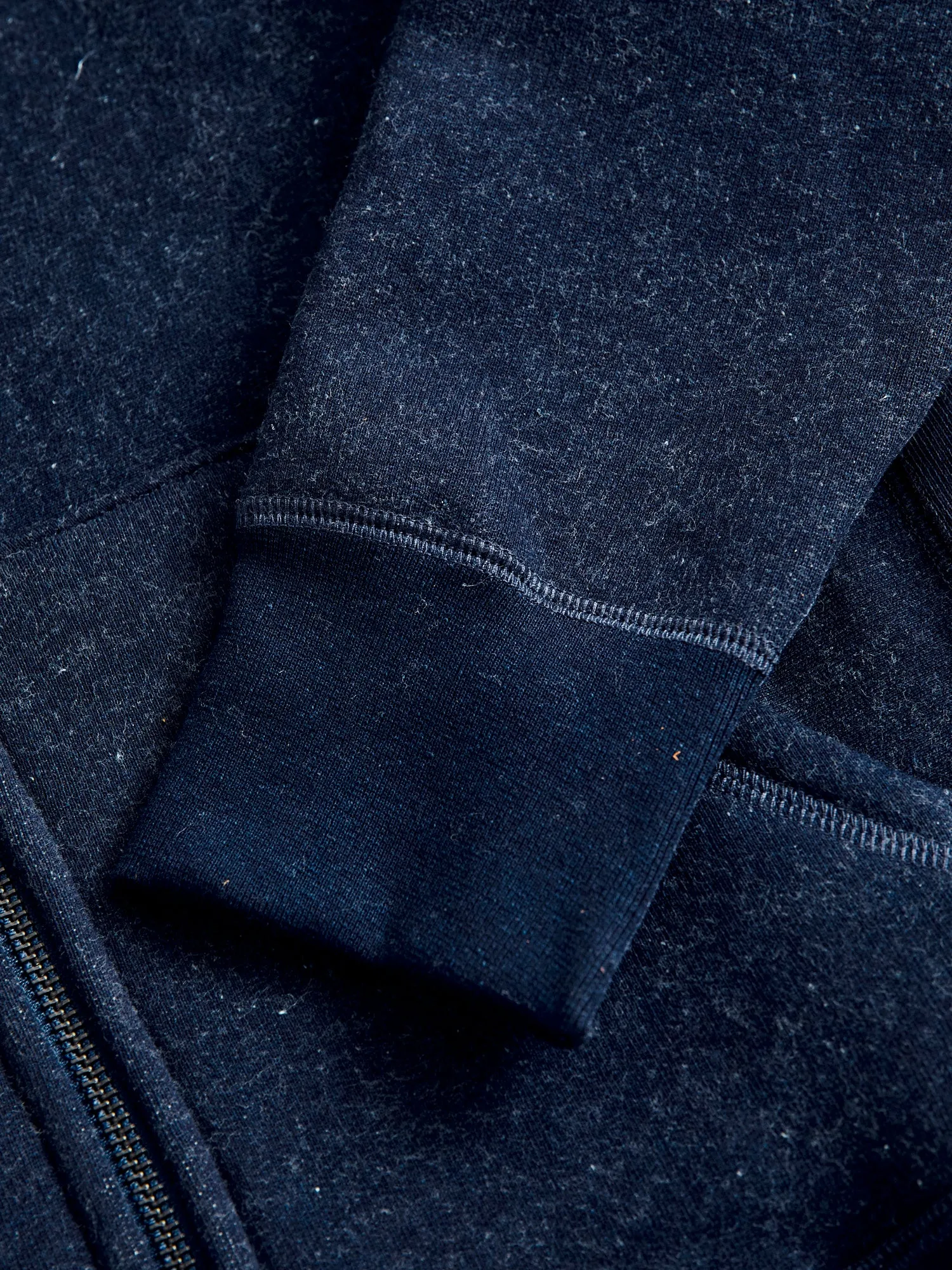 Heavyweight Zip Hoodie in Indigo