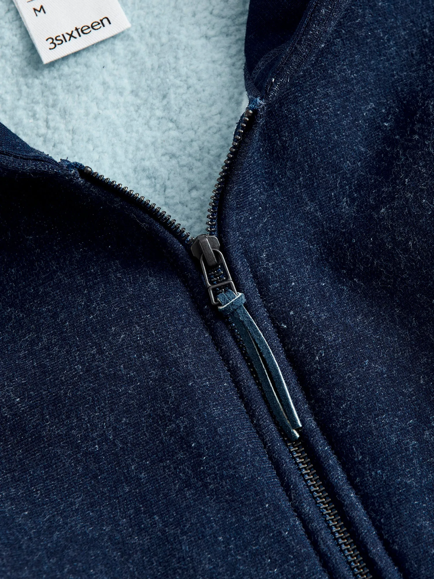 Heavyweight Zip Hoodie in Indigo