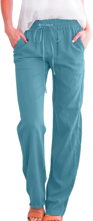 High Waisted Work Pants for Women Winter Elegantes Work Thermal with Pockets High Waisted Straight Leg