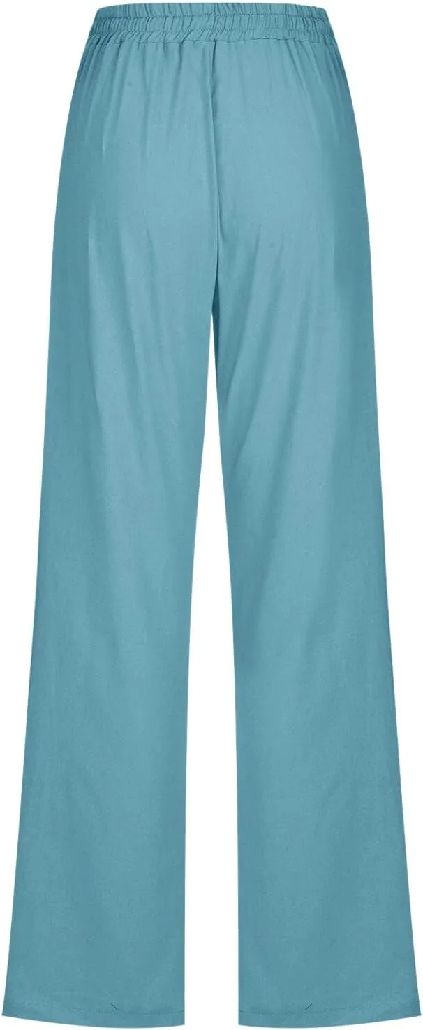 High Waisted Work Pants for Women Winter Elegantes Work Thermal with Pockets High Waisted Straight Leg