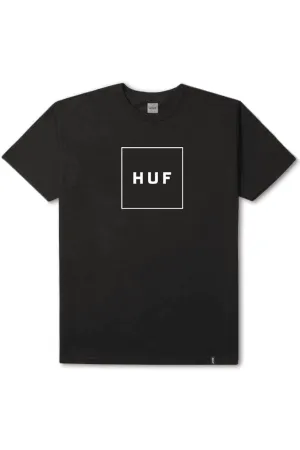 HUF ESSENTIALS BOX LOGO TEE - BLACK
