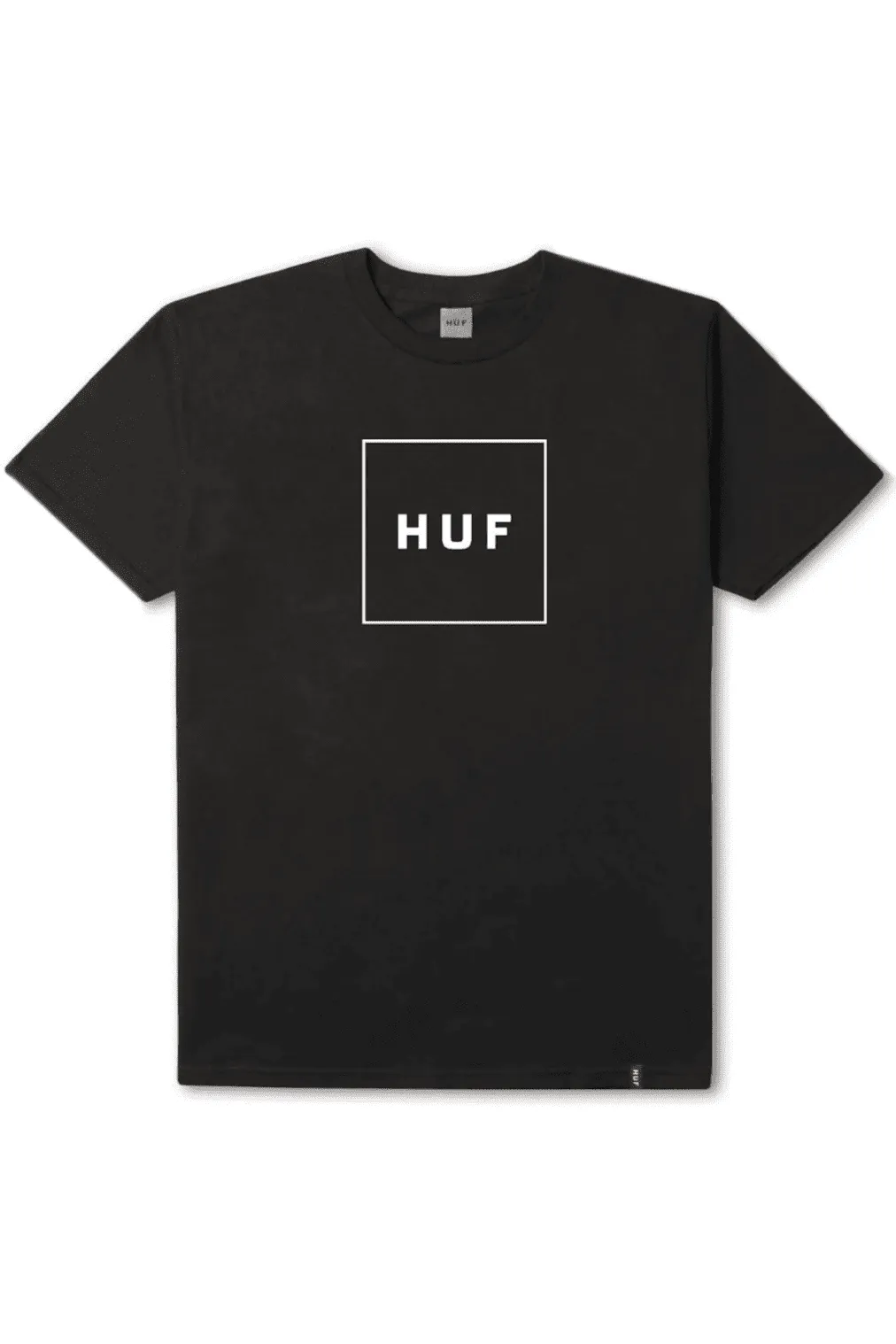 HUF ESSENTIALS BOX LOGO TEE - BLACK