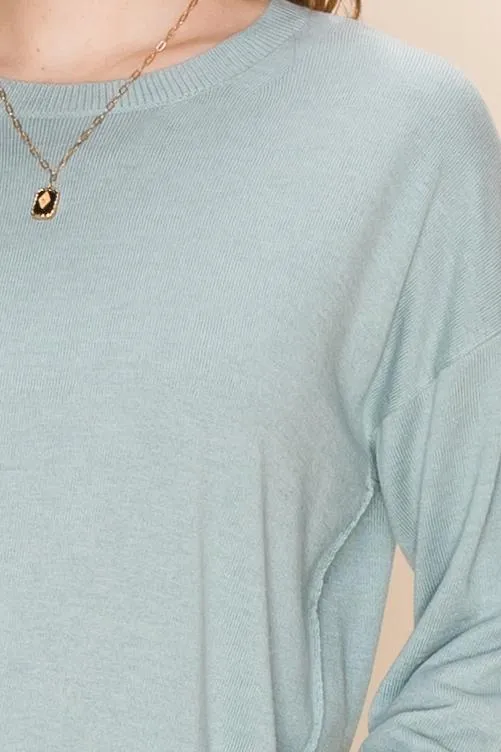 Hyfve Cashmere Blend Crew Neck Sweaters- 2 Colors