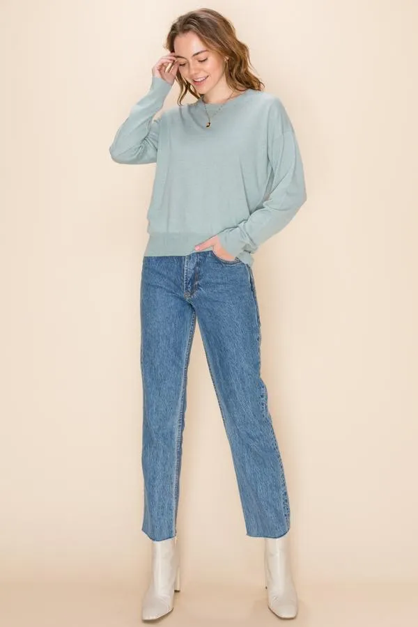Hyfve Cashmere Blend Crew Neck Sweaters- 2 Colors