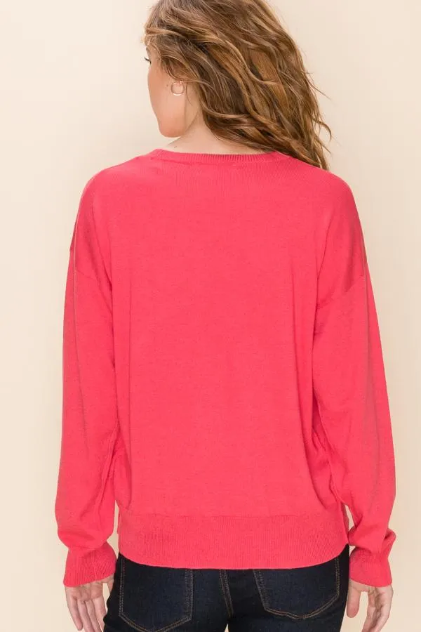 Hyfve Cashmere Blend Crew Neck Sweaters- 2 Colors