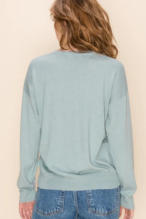 Hyfve Cashmere Blend Crew Neck Sweaters- 2 Colors