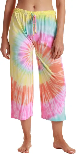 Just Love Women Tie Dye Pajama Capri Pants