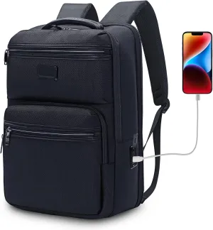 KINGSLONG Backpack Bookbag Daypack Business: Carry Back Pack Bag fit For 15.6 inch Laptop Computer for School College Travel Work Men Women Water Resistant Lightweight Black2