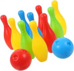 Kisangel 1 Set Bowling Indoor Bowling for Safe and Reliable Educational Playset for Home and Kindergarten Encourages Family Bonding and Teamwork Activities
