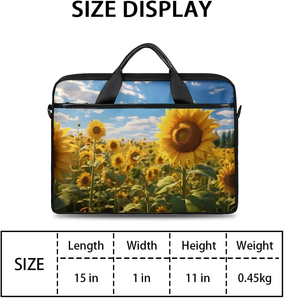 Laptop Shoulder Bag for 13-15 Inch Waterproof Laptop Sleeve Case Bag Slim Computer Carry Case Computer Cases for Laptops