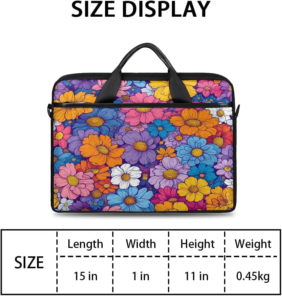 Laptop Shoulder Bag for 13-15 Inch Waterproof Laptop Sleeve Case Bag Slim Computer Carry Case Computer Cases for Laptops