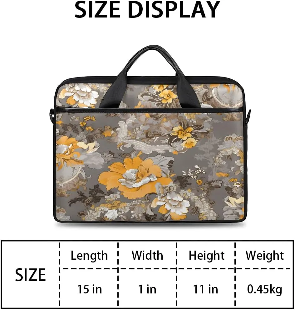 Laptop Shoulder Bag for 13-15 Inch Waterproof Laptop Sleeve Case Bag Slim Computer Carry Case Computer Cases for Laptops